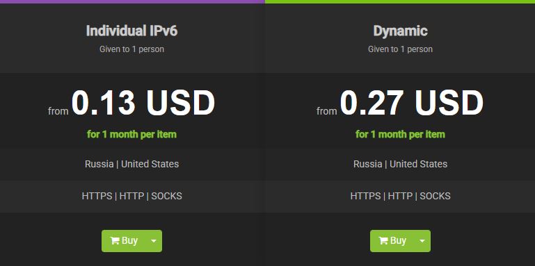 Individual IPv6 Proxys.io dynamic proxy